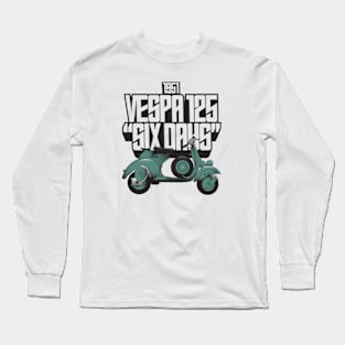 1951 Vespa 125 "Six Days" Long Sleeve T-Shirt